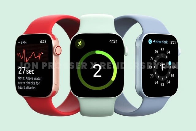 Apple Watch Series 7 lộ thiết kế hoàn toàn mới - 1