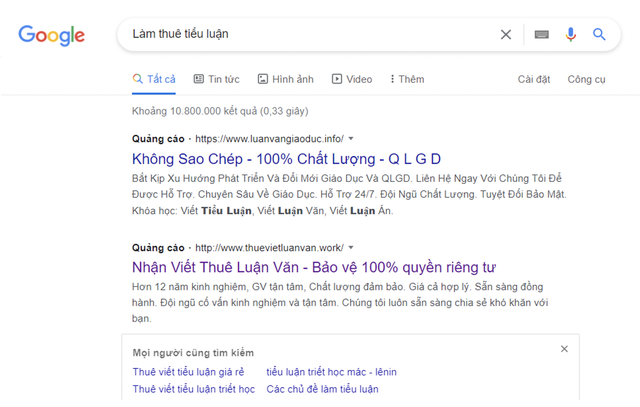 Rôm rả chợ làm thuê tiểu luận - 1