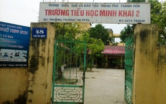 Phê bình, rút kinh nghiệm hiệu trưởng trường thu “khủng” đầu năm - 1 Trường Tiểu học Minh Khai 2, thành phố Thanh Hóa