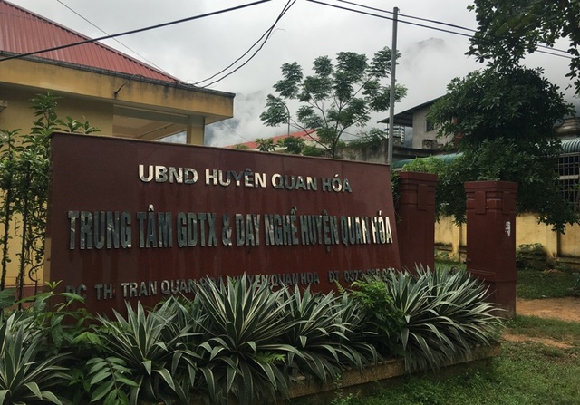 Trung tâm hàng chục tỷ đồng chỉ có 20 học sinh theo học - 1 Trung tâm GDTX&DN huyện Quan Hóa
