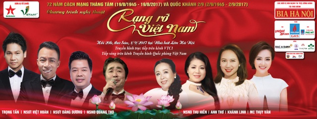 Rạng rỡ Việt Nam - Chương trình nghệ thuật kỷ niệm 72 năm Quốc khánh 2/9 - 1 Chương trình nghệ thuật Rạng Rỡ Việt Nam