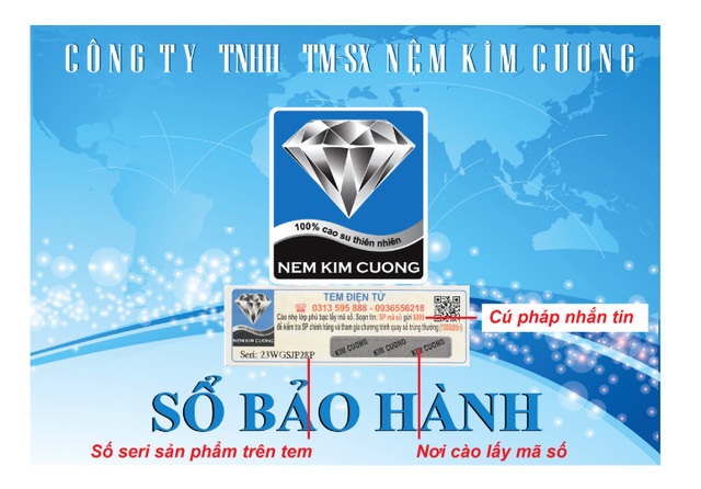 Nệm Kim Cương trong cuộc chiến chống hàng giả - hàng nhái - 1 Sau khi mua hàng, quý khách hàng chỉ cần làm thao tác đơn giản đó là cào tem lấy mã số và gửi tin nhắn theo hướng dẫn trên tem để kiểm tra chắc chắn sản phẩm mình mua là hàng chính hãng Nệm Kim Cương.