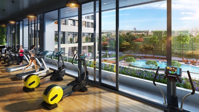 Cuộc sống tiện nghi, cộng đồng gắn kết tại Rivera Park - 1 Phối cảnh minh họa phòng gym tại Rivera Park Hà Nội