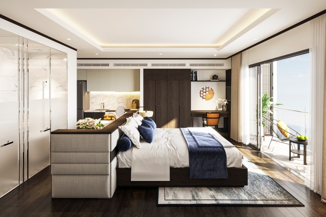 Tối ưu hóa công năng và lợi nhuận đầu tư bất động sản nghỉ dưỡng nhờ thiết kế ưu việt - 3 Diện tích vừa phải giúp các căn hộ Best Western Premier Sapphire Ha Long có suất đầu tư hợp lý, chỉ từ 450 triệu đồng/căn.