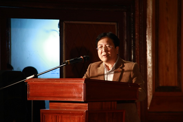 Trao 5 Huy chương Vàng, 8 Huy chương Bạc cho các tài năng âm nhạc - 1 Thứ trưởng Vương Duy Biên phát biểu tại lễ bế mạc.