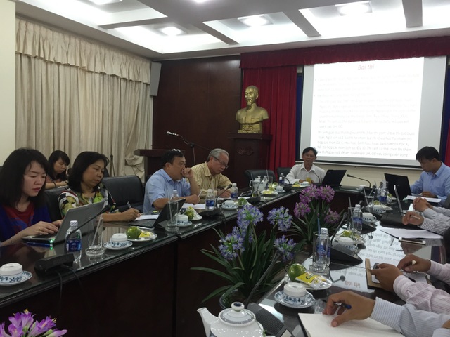 Phương án thi THPT năm 2017: Nhiều băn khoăn về bài thi tổ hợp - 3 TS Nguyễn Đức Nghĩa, Phó Giám đốc ĐH Quốc gia TPHCM phát biểu tổng hợp ý kiến của các đại biểu