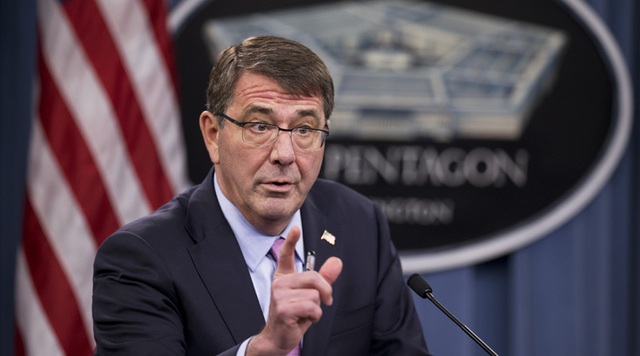 Mỹ cam kết duy trì hiện diện ở Thái Bình Dương - 1 Bộ trưởng Quốc phòng Mỹ Ashton Carter (Indian Express)