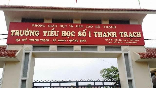 Một giáo viên tiểu học tử vong chưa rõ nguyên nhân - 1 Trường tiểu học số 1 Thanh Trạch, nơi nạn nhân đang công tác