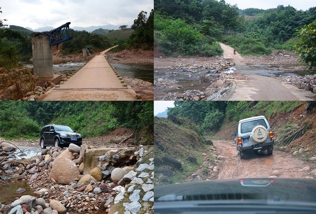 Niềm vui ngày khởi công xây dựng phòng học Dân trí tại Quảng Bình - 1
Con đường vào bản Sy đầy khó khăn, hiểm trở, khe suối vẫn còn in vết hằn dấu tích của cơn lũ kép giữa tháng 10 và đầu tháng 11 vừa qua