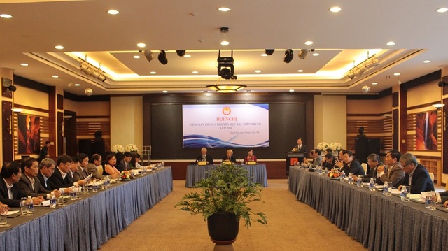Quảng Bình: Hội nghị giao ban Hội Khuyến học Cụm IV các tỉnh Bắc miền Trung - 1 Toàn cảnh Hội nghị giao ban thi đua khuyến học Bắc miền Trung năm 2016. (Ảnh Tiến Thành)