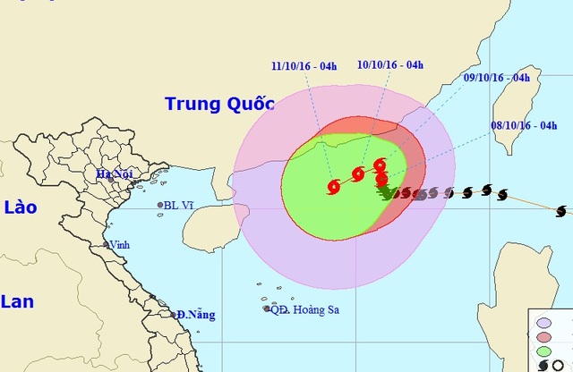 Bão số 6 đang "đánh võng" trên Biển Đông, tiếp tục mạnh thêm - 1
Những giờ tiếp theo, bão số 6 - một cơn bão với nhiều diễn biến đặc biệt - dự báo sẽ liên tục đổi hướng và còn mạnh thêm (Ảnh: NCHMF).