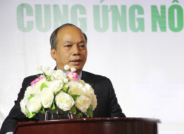 15 doanh nghiệp “hứa” cung ứng nông sản an toàn - 1 Thứ trưởng Bộ NN&PTNT Vũ Văn Tám phát biểu tại Lễ ký kết...(Ảnh: Nguyễn Dương).