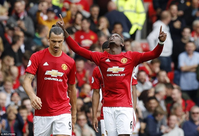 Paul Pogba: “MU đã trải qua hiệp đấu hay nhất từ đầu mùa” - 1 Paul Pogba có được bàn thắng đầu tiên cho MU