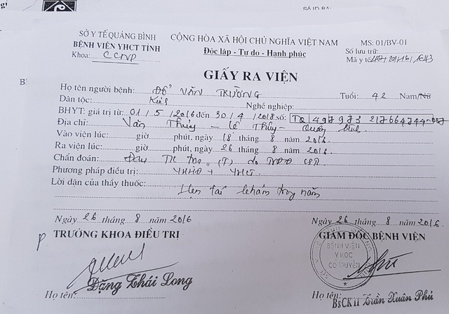 10 năm chăm con bại não, mù mắt, máu khó đông, người mẹ nghèo lâm cảnh tuyệt vọng - 6
Bệnh thần kinh tọa do thoát vị đĩa đệm của anh Trường