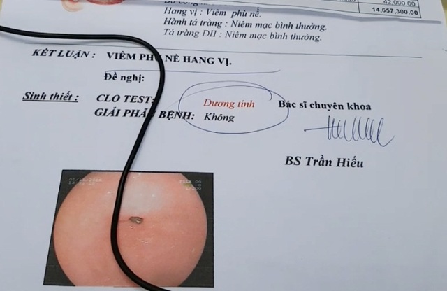 10 năm chăm con bại não, mù mắt, máu khó đông, người mẹ nghèo lâm cảnh tuyệt vọng - 5 Chấn đoán dạ dày của chị Thương