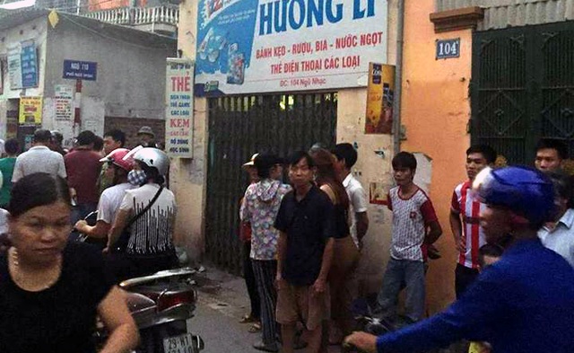 Hà Nội: Tên cướp manh động cứa cổ chủ tiệm tạp hóa - 1 Khu vực xảy ra vụ việc.