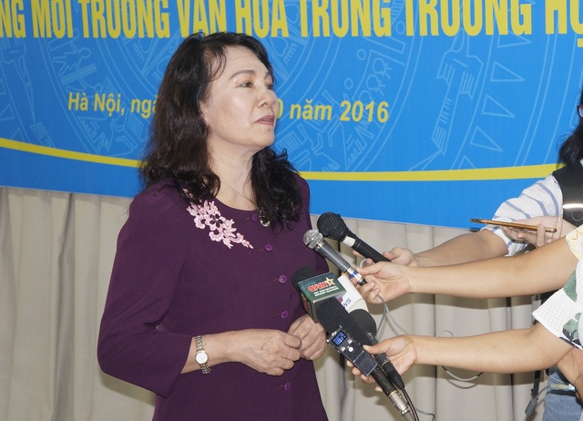 Thứ trưởng Bộ GD&ĐT Nguyễn Thị Nghĩa (ảnh: Quốc Hùng)