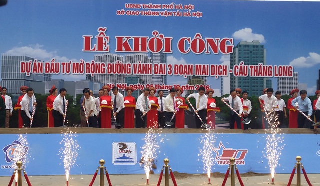 Hà Nội đầu tư hơn 3.000 tỷ đồng mở rộng đường Phạm Văn Đồng - 1 Hà Nội chin thức khởi công tuyến đường Vành đai 3 đoạn Mai Dịch - cầu Thăng Long