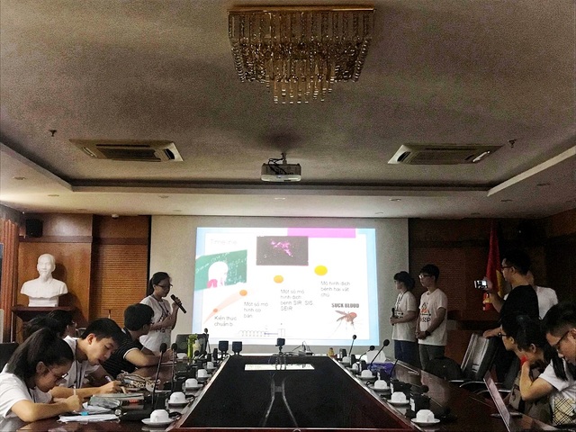 Sinh viên Việt tại Viện công nghệ số 1 thế giới tổ chức trại hè Toán ở quê nhà - 1 Nhân loại đang đối mặt với nhiều loại dịch bệnh, ảnh hưởng đến chất lượng đời sống người dân. Để đối mặt với điều đó, ba bạn trẻ Mạnh Linh, Cao Phong và Thu Hà đã sử dụng Toán học để có cái nhìn chính xác về sự phát triển của chúng.