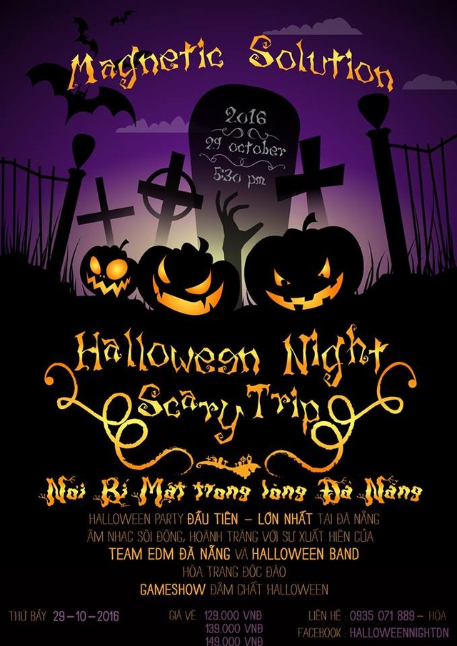 Những địa điểm vui chơi không thể bỏ lỡ trong mùa Halloween 2016 - 4 Halloween Night Đà Nẵng.