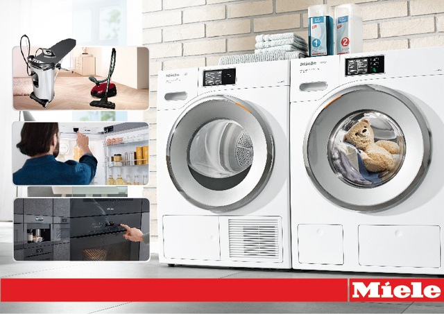 Khai trương khu trưng bày thiết bị gia dụng Miele tại showroom RitaVõ Pro - 2 Máy giặt Miele có thể sử dụng ổn định lên tới 20 năm, mang lại chế độ giặt giũ thông minh giúp tiết kiệm thời gian và công sức.