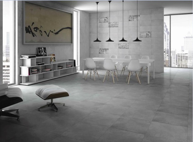 Phong cách tối giản (Minimalist Style) – “Ít mới là nhiều” - 1 Gạch sàn Prime phong cách tối giản vận dụng sự phản sáng khác nhau