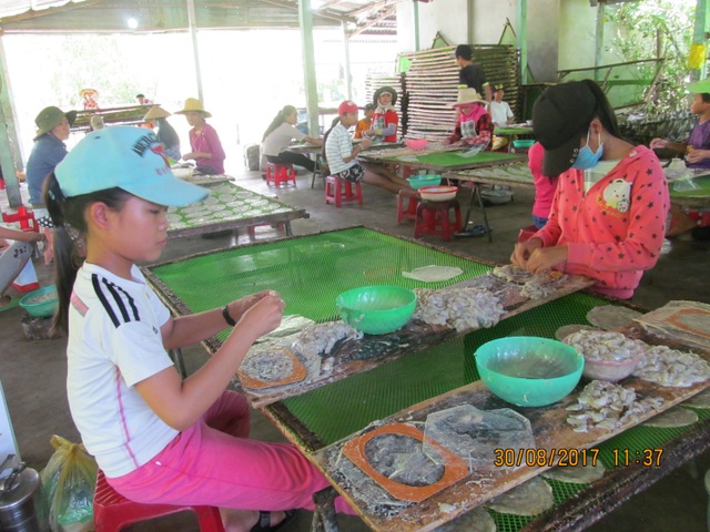 Trước ngày khai trường: Hơn 50 học trò nghèo bóc cá bò để kiếm tiền mua sách vở - 1 Hơn 50 em học sinh làm việc trong xưởng cá bò để kiếm tiền sắm sửa sách vở trước năm học mới.