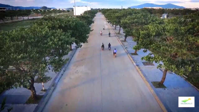 Các dự án phía Tây Bắc đang “chạy đua” thời gian đón APEC 2017 - 4 Tuyến đường rợp bóng cây xanh tại dự án Khu đô thị sinh thái Golden Hills