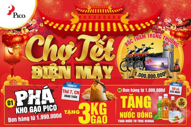 Vui chợ Tết Pico, đón quà cực khủng lên tới gần 1 tỷ đồng - 1 Vui chợ Tết Pico, đón quà cực khủng lên tới gần 1 tỷ đồng - 1