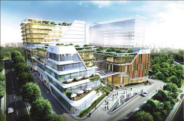 Điểm danh những KĐT lớn đáng sống tại Hà Nội - 2 Khai Sơn City – “thành phố thu nhỏ” bên kia sông Hồng
