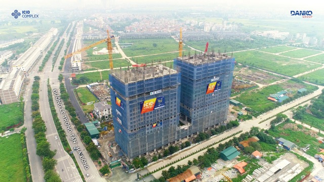 AEON Mall Hà Đông góp phần gia tăng giá trị BĐS khu vực - 2 Tháng 6/2018, ICID Complex đã xây dựng đến tầng 20, đảm bảo tiến độ đúng như cam kết, dự kiến bàn giao quý II/2019