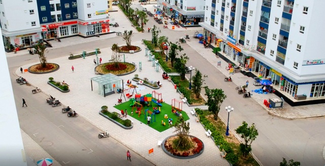 Khám phá tiện ích căn hộ 10 triệu đồng/m2 của KĐT Thanh Hà – Mường Thanh - 4 Khu vui chơi cho trẻ em và khu sinh hoạt chung tại tòa HH-02