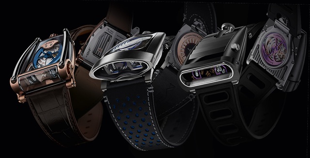 MB&F và hành trình chinh phục giới connoiseur bằng những thiết kế điên rồ đích thực - 3 Từ trái sang phải: Phiên bản MB&F HM8 Can-Am, MB&F HMX và MB&F HM5