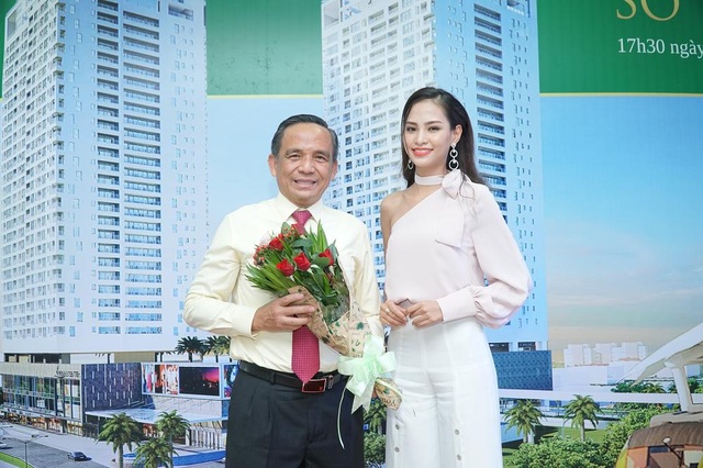 Ông Lê Hoàng Châu – Chủ tịch HĐ BĐS TPHCM và người đẹp Trịnh Thanh Châm – Top 43 Chung kết Hoa hậu Việt Nam 2018