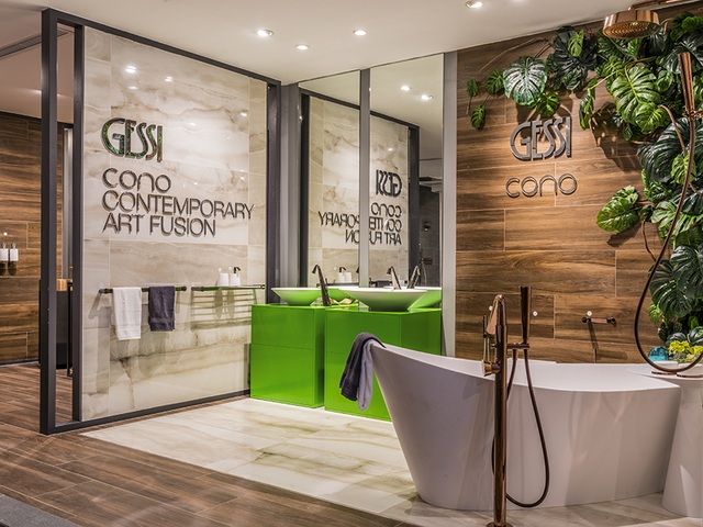 Vietceramics khai trương showroom thiết kế & trưng bày thứ 2 tại Hà Nội - 3 Thiết kế phòng tắm Cono (Gessi) với cảm hứng thiết kế hình nón ấn tượng,
