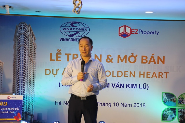 Bàn giao trong quý I/2019 - Dự án VC2 Golden Heart mở bán thành công - 1
Ông Phạm Đức Toản - Giám đốc sản bất động sản EZ phát biểu tại buổi lễ