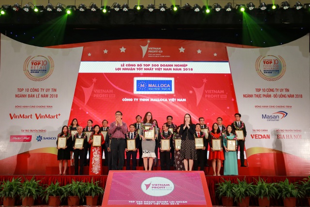 Malloca nhận cú đúp giải thưởng uy tín trong năm 2018 - 2 Bà Nguyễn Thị Lan Phương-Trưởng chi nhánh Hà Nội, Công ty TNHH Malloca Việt Nam đón nhận giải thưởng “Top 500 Doanh nghiệp lợi nhuận tốt nhất Việt Nam 2018”.
