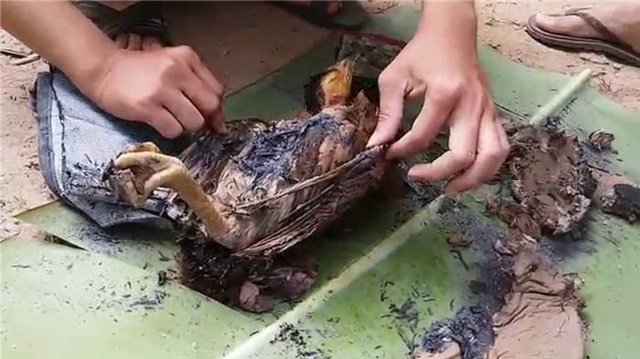 "Gà ăn mày" - món ăn dân dã mà lạ tai - 6 Cách chế biến và nguyên phụ liệu có đôi chút khác biệt, người miền Tây có món “gà nướng đất sét”