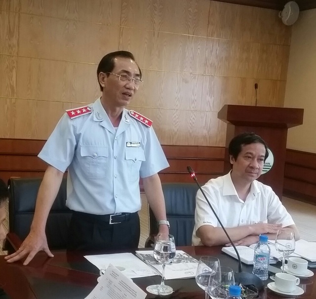 Bắt đầu thanh tra Đại học Quốc gia Hà Nội - 1 Ông Đặng Công Huẩn (đứng) phát biểu tại buổi công bố quyết định thanh tra (Ảnh: TTCP)