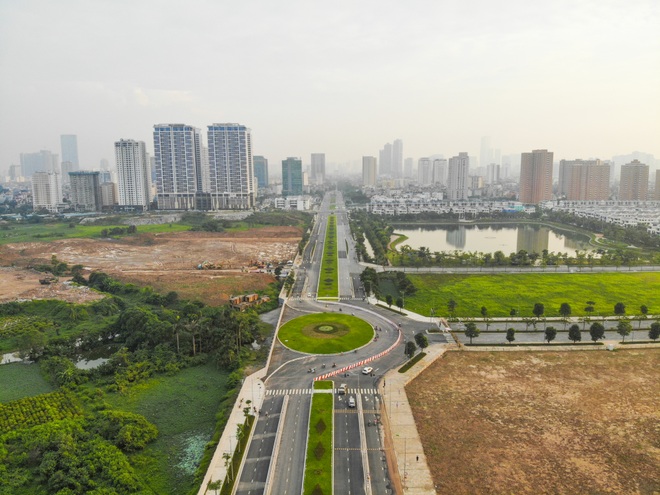 Toàn cảnh tuyến đường 8 làn kết nối 3 quận ở Hà Nội - 1 Toàn cảnh tuyến đường 8 làn kết nối 3 quận ở Hà Nội - 1