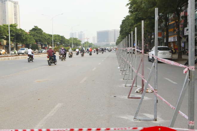 Hà Nội: Bắt đầu rào chắn thêm nhiều tuyến phố để thi công đường đua F1 - 5 Hà Nội: Bắt đầu rào chắn thêm nhiều tuyến phố để thi công đường đua F1 - 5