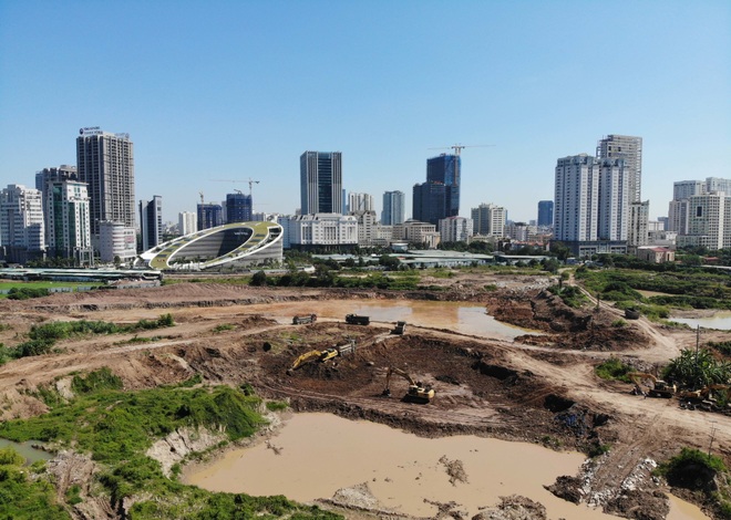 Hà Nội: Toàn cảnh dự án công viên, hồ điều hòa nghìn tỷ sau 3 năm xây dựng - 3 Hà Nội: Toàn cảnh dự án công viên, hồ điều hòa nghìn tỷ sau 3 năm xây dựng - 3
