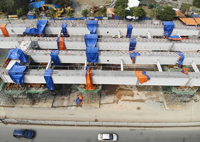 Hà Nội: Toàn cảnh đường vành đai 3 trên cao sau gần 2 năm thi công - 4 Hà Nội: Toàn cảnh đường vành đai 3 trên cao sau gần 2 năm thi công - 4