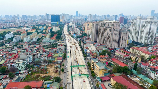 Đại công trường trên cao 9.400 tỷ xuyên đường cong mềm mại ở Hà Nội - 9 Đại công trường trên cao 9.400 tỷ xuyên đường cong mềm mại ở Hà Nội - 9