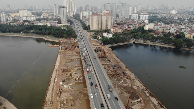 Toàn cảnh dự án đường vành đai 3 dưới thấp qua hồ Linh Đàm - 2