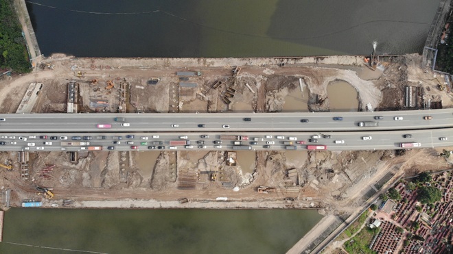 Toàn cảnh dự án đường vành đai 3 dưới thấp qua hồ Linh Đàm - 3