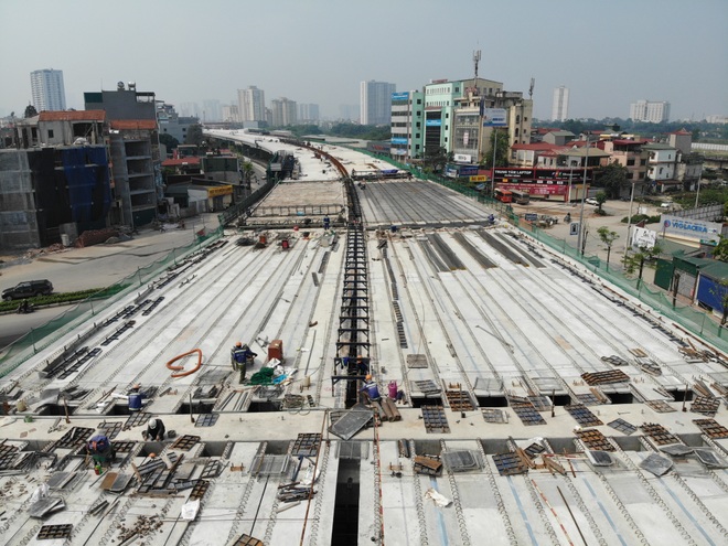 Hà Nội: Cầu cạn hơn 5000 tỷ gấp rút hoàn thành giữa mùa dịch Covid-19 - 7 Hà Nội: Cầu cạn hơn 5000 tỷ gấp rút hoàn thành giữa mùa dịch Covid-19 - 7