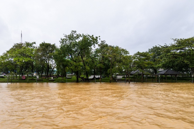 Hình ảnh nước lũ trên sông Hương cuồn cuộn, đục ngàu - 6 Hình ảnh nước lũ trên sông Hương cuồn cuộn, đục ngàu - 6