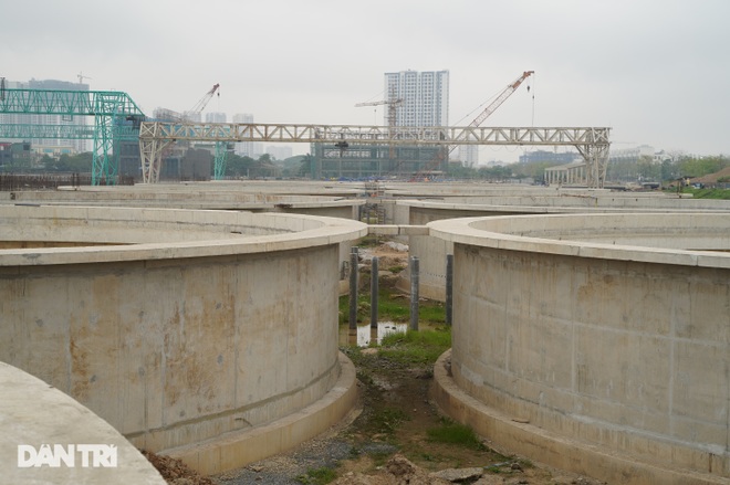 Cận cảnh nhà máy xử lý nước thải lớn nhất miền Bắc dần hình thành - 3 Cận cảnh nhà máy xử lý nước thải lớn nhất miền Bắc dần hình thành - 3