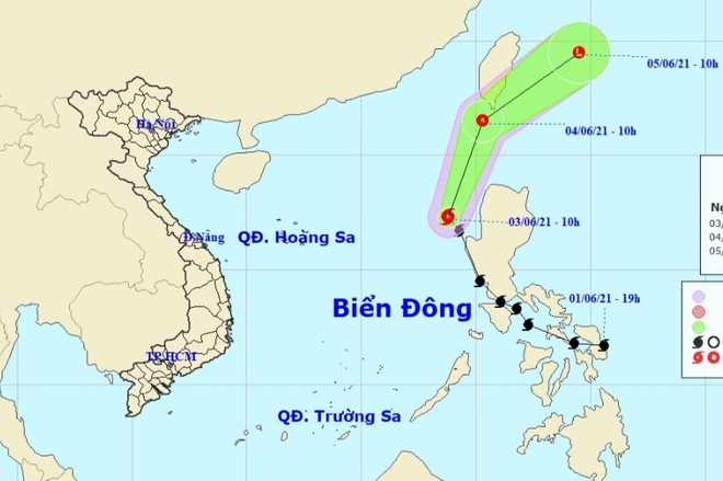 Xuất hiện bão số 1 trên Biển Đông - 1 Xuất hiện bão số 1 trên Biển Đông - 1